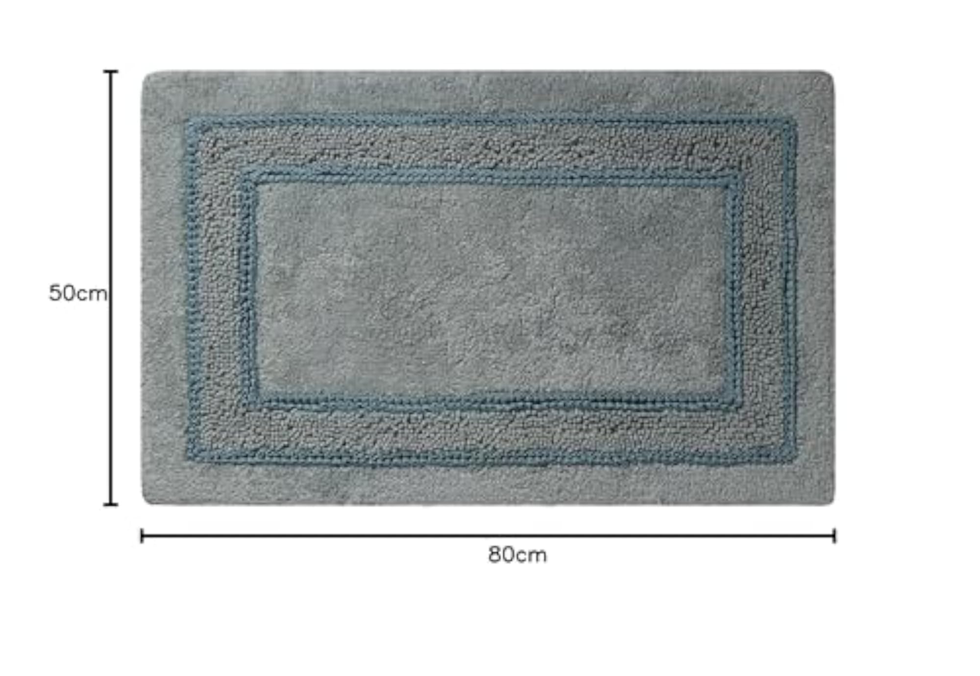 Luxury Cotton Floor/Bath Mat with Anti-Skid Design
