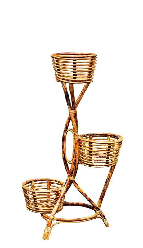 CRAFTCANE Bamboo Cane Planter Stand Flower Pot Stand Planter for Patio Living Room Balcony Cafe (B0CLPDGF85) Amazon Price History, Amazon Price Tracker