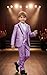 Purple Boys Suit 3 Piece Fashion Glitter Sequin Suits for Kids Toddler Shiny Peak Lapel Party Wedding Jacket Vest Pants Size 2T