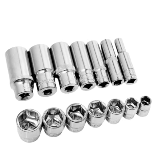 Douille hexagonale longue 3/8 enlever ecrou profond 24mm sans riper CRV