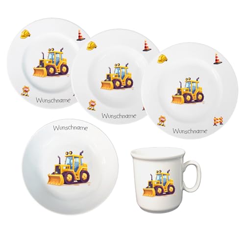 Kindergeschirr personalisiert - Kinderservice 5-tlg. Kinder Service...