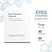 SuperSmart - Eye Pressure Control (Patented Ingredients) - with Mirtoselect Bilberry Extract & Pycnogenol Pine Bark Extract - Eyes Supplement | Non-GMO & Gluten Free - 30 Vegetarian Capsules