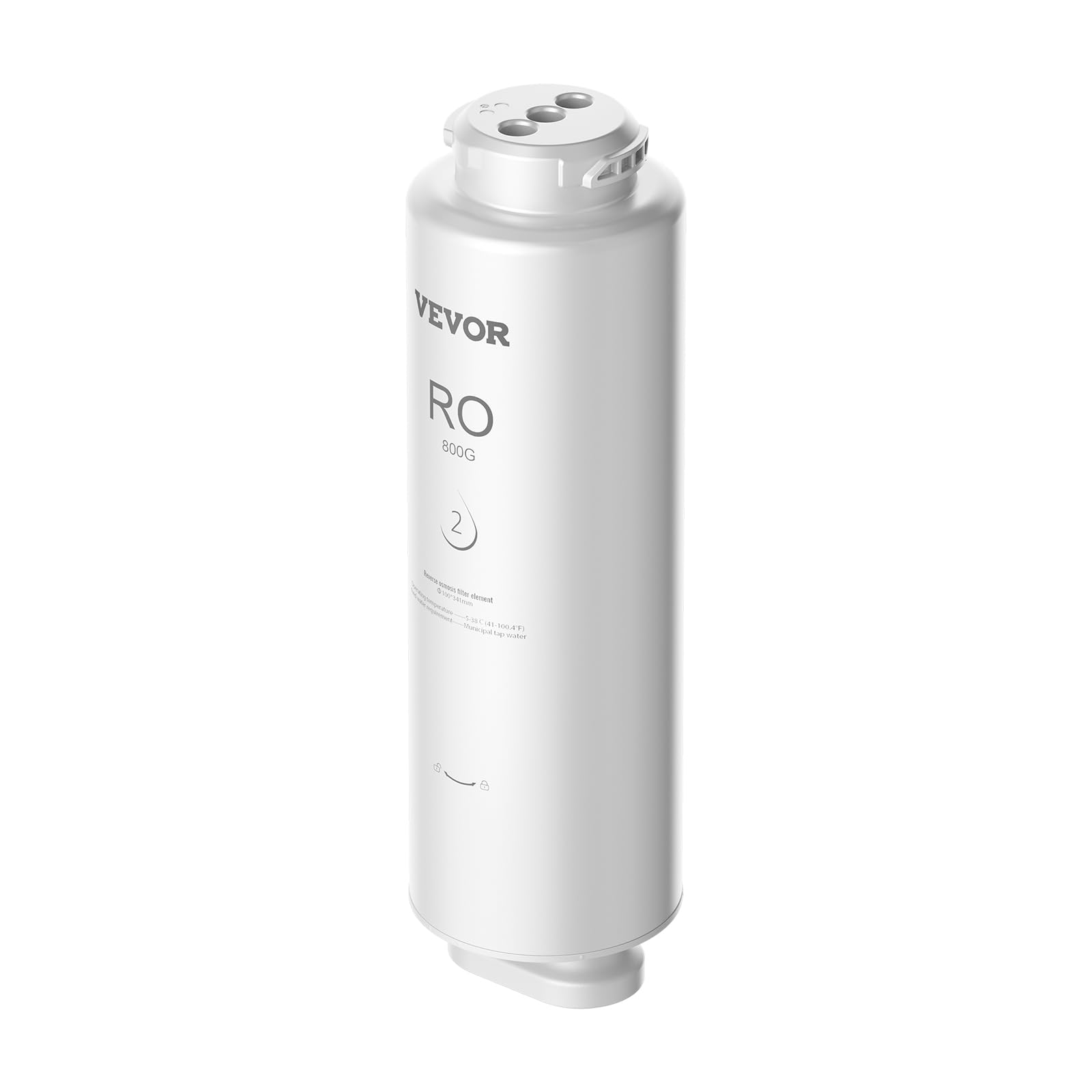 VEVOR System odwróconej osmozy 800 GPD, 11-stopniowy filtr odwróconej osmozy, wkład filtra RO na 24 miesiące, redukuje ołów i chlor, kompatybilny z filtrami wody pod zlewem