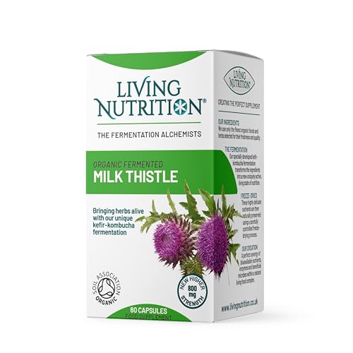 Living Nutrition Cardo de leche germinado fermentado orgánico