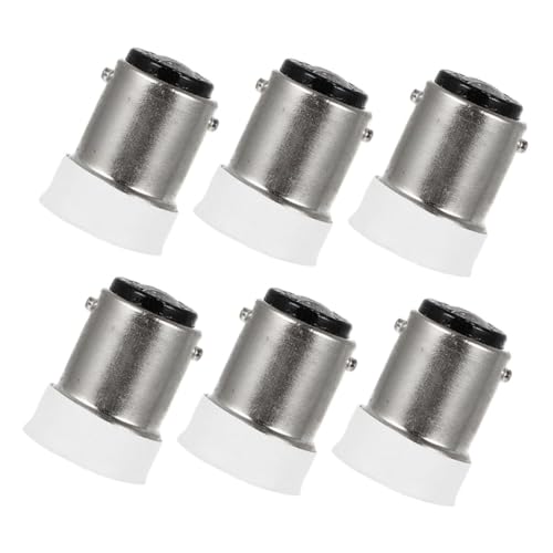 HANABASS 6個 からへの変換ソケット コンバーター 耐久性交換用ベース 簡単取付けで照明器具の互換性向上 省力化で長期使用可能
