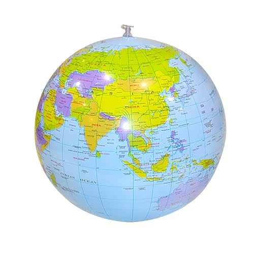 Globe Terrestre,Globe Gonflable Monde Ballons Globes de Terre Géographique éducatif Globes Gonflable Interactif Mappemonde pour L'école Jeux et Jeux...