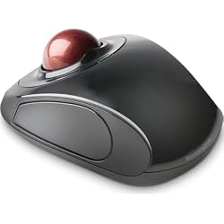 Kensington Orbit Wireless Trackball Mouse with Touch Scroll Ring (K72352US),Black