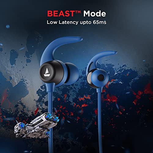 Image of Boat Rockerz 255 Neo in-Ear Bluetooth Neckband with Mic with ENx Tech, Smart Magnetic Buds, ASAP Charge, Upto 25 Hours Playback, 12MM Drivers, Beast Mode, Dual Pairing (Furious Blue)