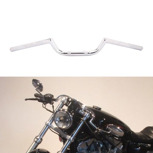 AnXin, manubrio per moto, 22 mm, stile Cafe Racer, Ace Clubman, universale, per applicazioni su custom e bobber