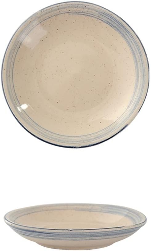 Snack Plate Dining table retro blue line ceramic snack cake fruit plate Snack Tray