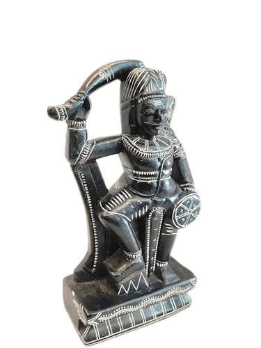 Image of Lord Karupasaamy, Lord Iyyanar, Lord Muniswarar Statue, Traditional Hindu Deity Figurine, Bronze Material, Home Decor, Figurist HUB (Small)