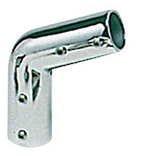 Raccord angle AISI316 Osculati 110° 22 mm pour sécuriser le garde-corps de bateau