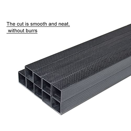 1Pcs 3K Carbon Fiber Square Tube, Length 1000mm OD8 10 15 18 20 22 25 30 35 40mm High Strength Matte Surface Carbon Tube For R/C Model (Color : 32x32x30mm plain)