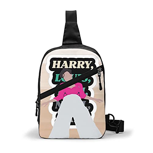 Jupsero Harry Fashion Styles Bolsa de pecho Paquete de pecho de moda Sling Bag para hombres Mochila...