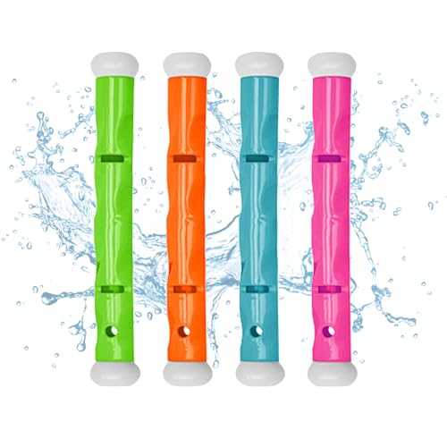 Jiuhao Diving Toys for Kids, 4 Pcs Summer Fun Swimming Pool Dive Toy Sticks, Underwater Training Toys Diving Games Children's Gifts