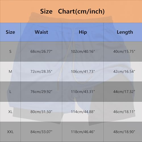 Mens Summer Beach Trunks with Compression Lined Short Bathing Suits for Men, 5 Inch Inseam Liner, Men's Swimming Trunk2
