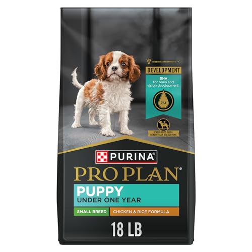 Purina Pro Plan High Protein Small Breed Puppy Food DHA Chicken & Rice Formula - 18 lb. Bag Packaging May Vary