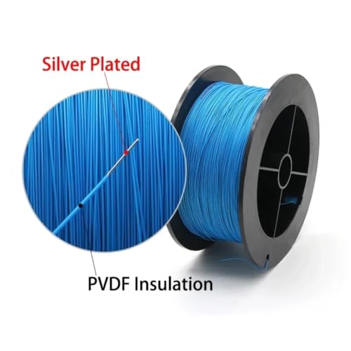 Cable de cobre plateado UL1423 negro de 24AWG con aislamiento PTFE para electrónica 3