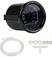 Turbo Boost Gauge, Universal 52mm Car Smoke Dial Face Turbo Boost, Turbocharged Pressure Gauge