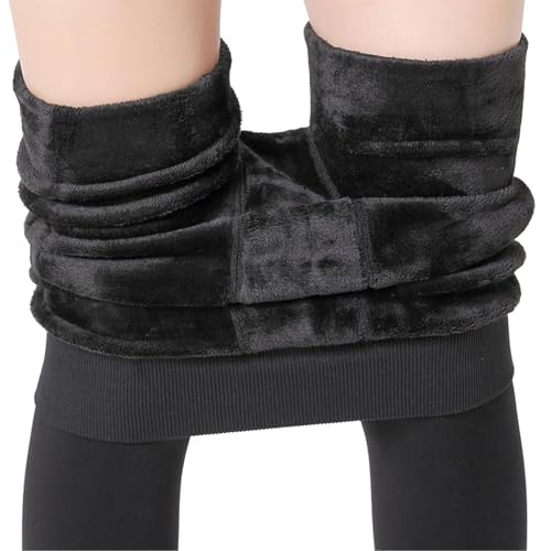 Image of Blostirno Women's Fleece Lined Tights Thermal Pantyhose Leggings Opaque Winter Warm Thick Stockings Tights