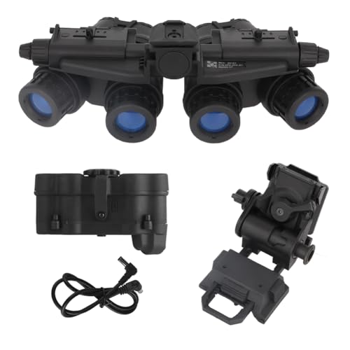 Tactical Night Vision Goggles Model GPNVG18 with Adjustable Helmet NVG Bracket Mount for Cosplay and Display No Function (Black)