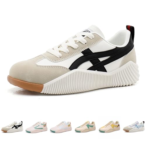 Retro Sneakers Fashion Women's Arch Support Relieve Foot Pain Perfect Walking Shoes Ultra Comfortable Non-Slip Wide Toe Sneakers