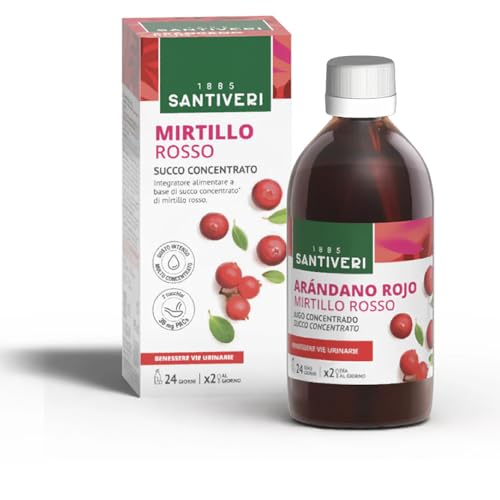 Mirtillo rosso concentrato Santiveri, 490 ml