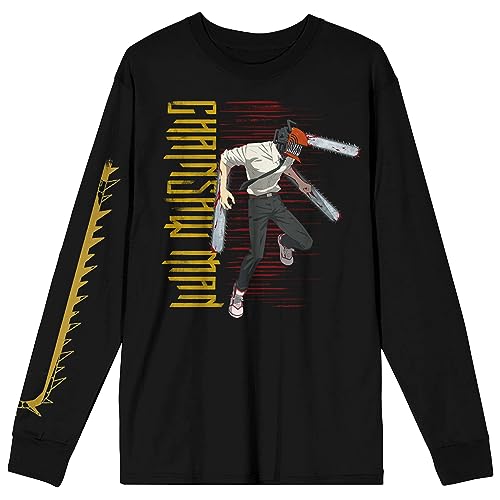 Bioworld Chainsaw Man Denji Logo Crew Neck Tee Large