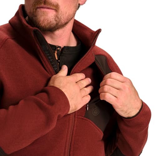 Image of Beretta Men's Abisko Half Zip Thermal Fleece Jacket | Warm, lightweight, breathable, casual outdoor knitted coat, for hunting & hiking