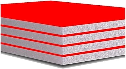 A1,A2,A3,A4,A5 Foam Board - Black (Pack of 10) - Black -Foam Core Polystyrene - Photo Foam Board - for Presentation, Mounting, Arts & Crafts (Red, A2)