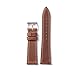 Leather Watch Band Straps For Tag Heuer Watches with Buckle (20mm, Brown)