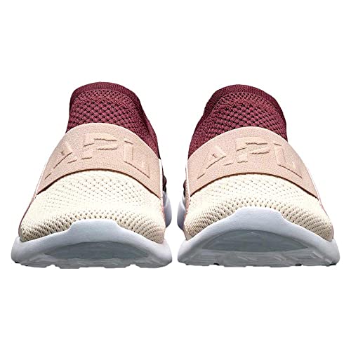 APL Athletic Propulsion Labs Women's Techloom Bliss Shoe, Burgundy/Rose Dust/Beach, 93