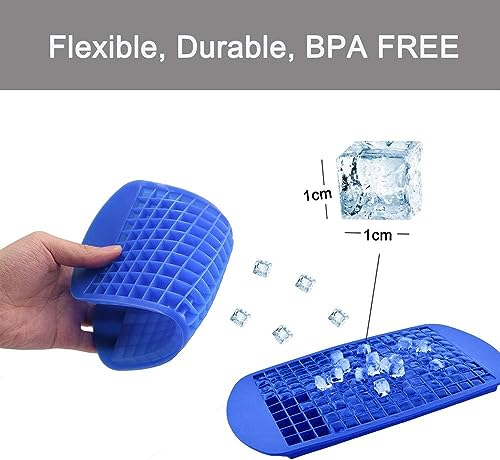 Cubetas mini de silicona para hielo flexibles y duraderas miniatura 5