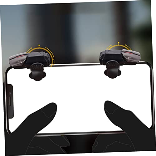 LABRIMP 1 Par Botão De Assistência De Jogo Telefone Gatilho De Jogo Gamepad Celulares Botão De Gatil