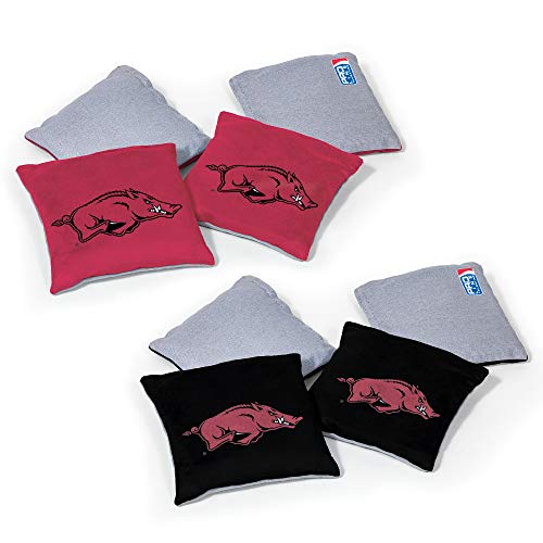 Image of NCAA College Dual Sided Bean Bags by Wild Sports, 8 Count, Premium Toss Bags for Cornhole Set - Great for Tailgates, Outdoors, Backyard