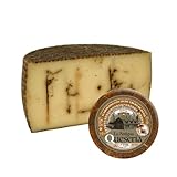 La Antigua Quesería Queso de Oveja Artesano Curado con Boletus, Leche Cruda 100%, Curación Mínima 6 Meses, MEDIO QUESO, 1,5 kg (Aprox)