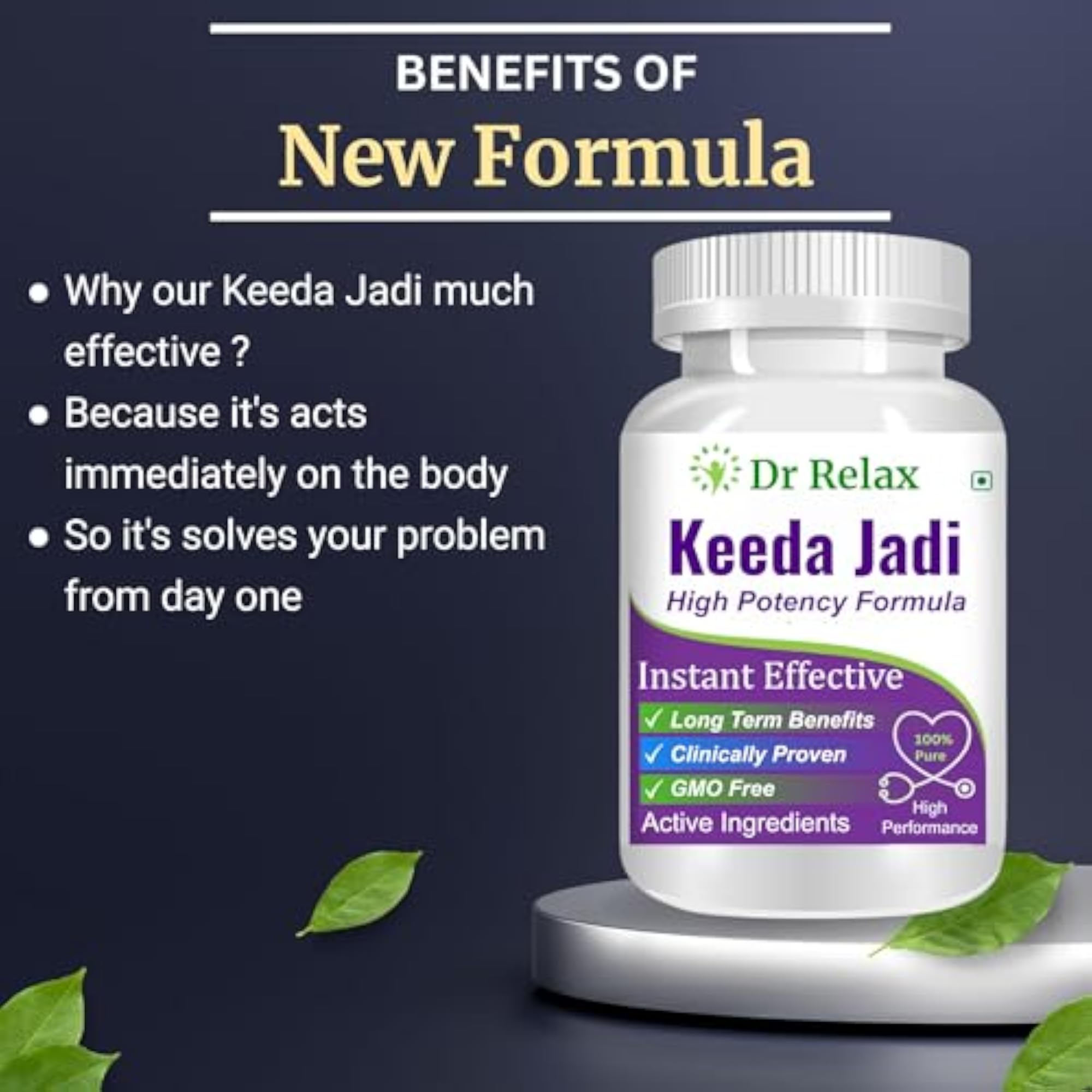 Kalpananda Extra Special Keeda Jadi Capsules, Immune Boost & Vitality Enhancer