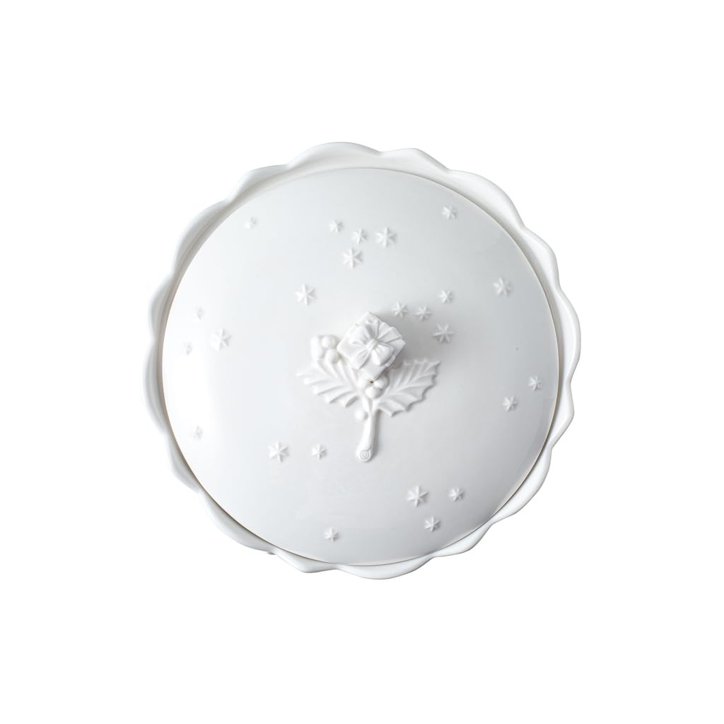 Villeroy & Boch - Toy’s Delight Royal Classic Boîte à Biscuits, Grande boîte au Motif en Relief, Porcelaine Premium, 2 270 ML, Blanc 14-8658-4501