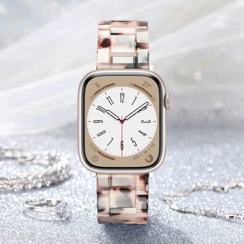 Image of Light House Apple Watch Bands-Fashion Lightweight Resin iWatch Bands for Women Men 38mm /40mm /41mm /42mm(Series 11 10), 49mm /46mm /45mm /44mm /42mm(S 3 2 1), Compatible with Apple Watch Series 11 SE 10 9 8 7 6 5 4 3 Ultra