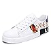 Produktbild Herrenschuhe Sommer Herren Trendy Deck Schuhe, Akademie Low-Top Kleine Weiße Schuhe, Casual Lace-Up Herren Sneakers, Faule Schuhe (Farbe : EIN, Größe : 43)