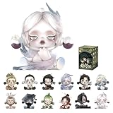 POP MART SKULLPANDA The Ink Plum Blossom Series Figures, SKULLPANDA Blind Box Figures, Random Design Action Figures Collectible Toys Home Decorations, Holiday Birthday Gifts, Single Box