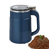 Elektrische Kaffeemühle: Präzise Mahlleistung mit robustem Stahlbehälter, mobiler Bohnenzerkleinerer, sanfter Geräuschpegel für die Arbeit zu Hause, sogar Gewürzkorn