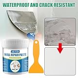 Wall Repair Paste Kit | Drywall Repair Cream | Wall Paint Peeling Crack Repairing Agent Covering Stain with Scrape for Walls Holes, Peeling, Graffiti, Cracks - Image 2