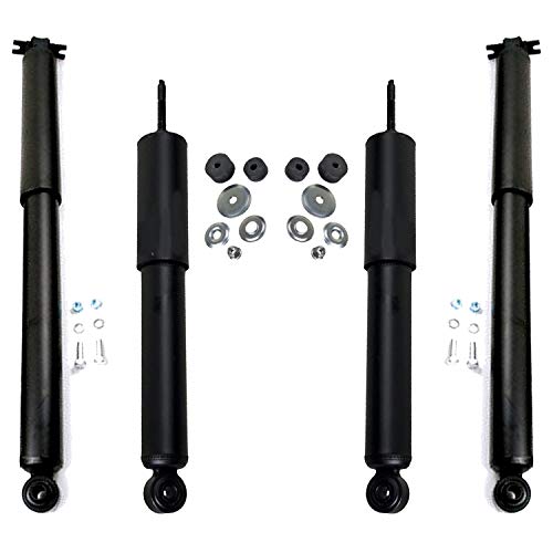 Detroit Axle - Front & Rear Shock Absorbers Replacement for 2004-2012 Chevy Colorado GMC Canyon [Torsion Bar Suspension] - 4pc Set
