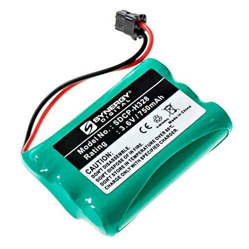 Synergy Digital Cordless Phone Battery, Works with Uniden BT-909 Cordless Phone, (Ni-MH, 3.6V, 750 mAh) Ultra Hi-Capacity, Compatible with Uniden BT-446 Battery