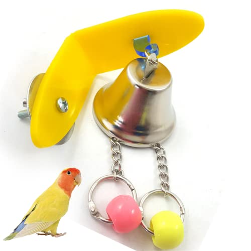 Zhouocea 2 PCS Universal Bird Parrot Toys - Hanging Bell Toys for Budgie Cockatiels, Conures, Finches, Small Parakeets - Image 4