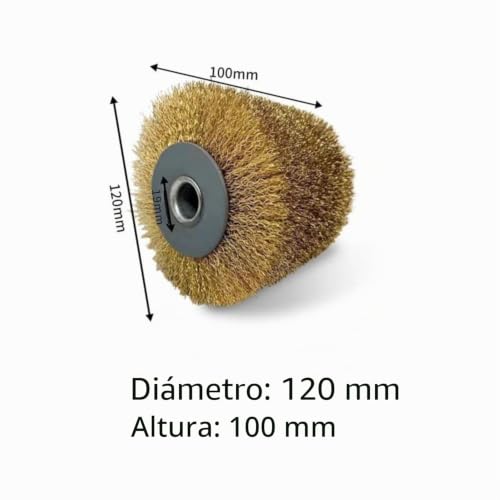 Miniatura 2 de Fanztool Cepillo Abrasivo Para Máquina Satinada, Ancho De Lijado 100 Mm, Diámetro De Fregado 120 Mm Metal