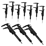 Cabilock 10 Stück Teiliges Augenbrauen messlineal aus Stabilem PP Präzise Skala Klare Zahlenanzeige Praktisches Tragbares Messwerkzeug für Make up Tätowierung und Professionelle