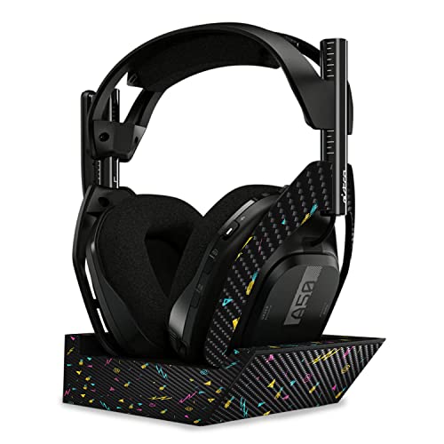 Image of MightySkins Carbon Fiber Skin Compatible with Astro A50 Wireless Headphones + Base Station (Gen 4) - Magic Pineapple | Protective, Durable Textured Carbon Fiber Finish | Easy to Apply