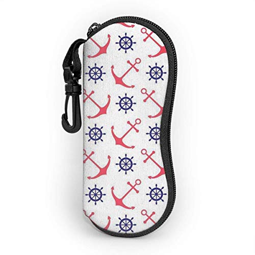 Preisvergleich Produktbild Meloci Bunte Navigationswerkzeuge Sonnenbrille Soft Case Brillentasche mit Gürtelclip, ultraleichte Neopren-Reißverschluss-Brillenetui-T... 17 cm × 8 cm